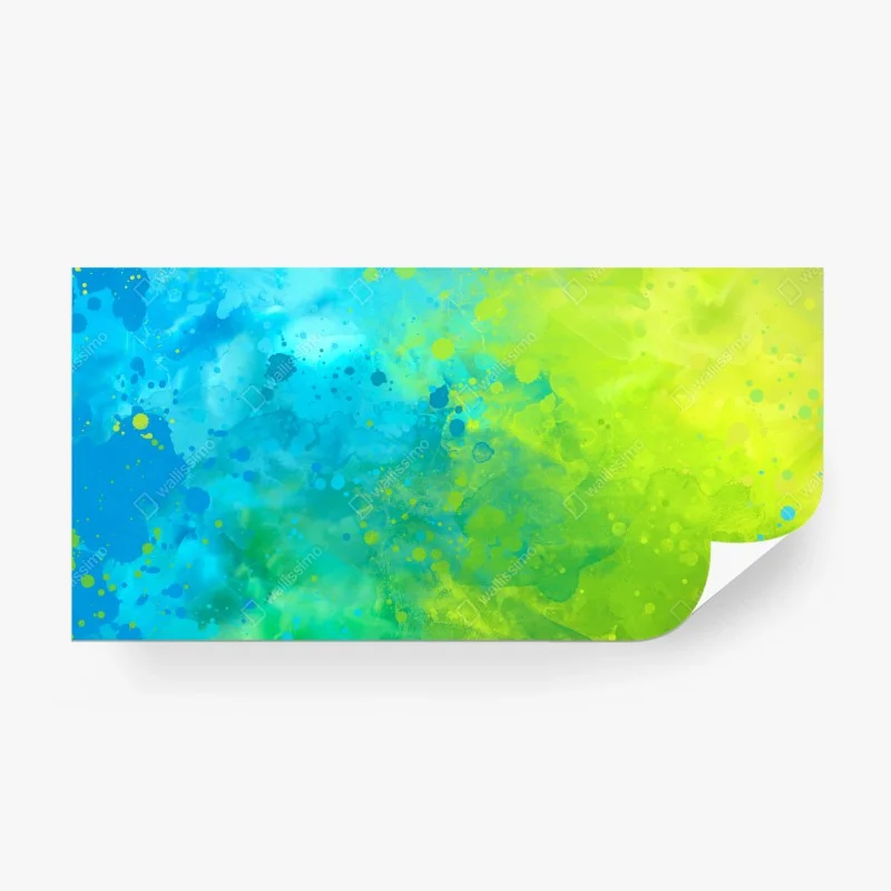 Papier peint fusion bleue et verte abstraite – Wallnifity® Papier peint fusion bleue et verte abstraite – Wallnifity®