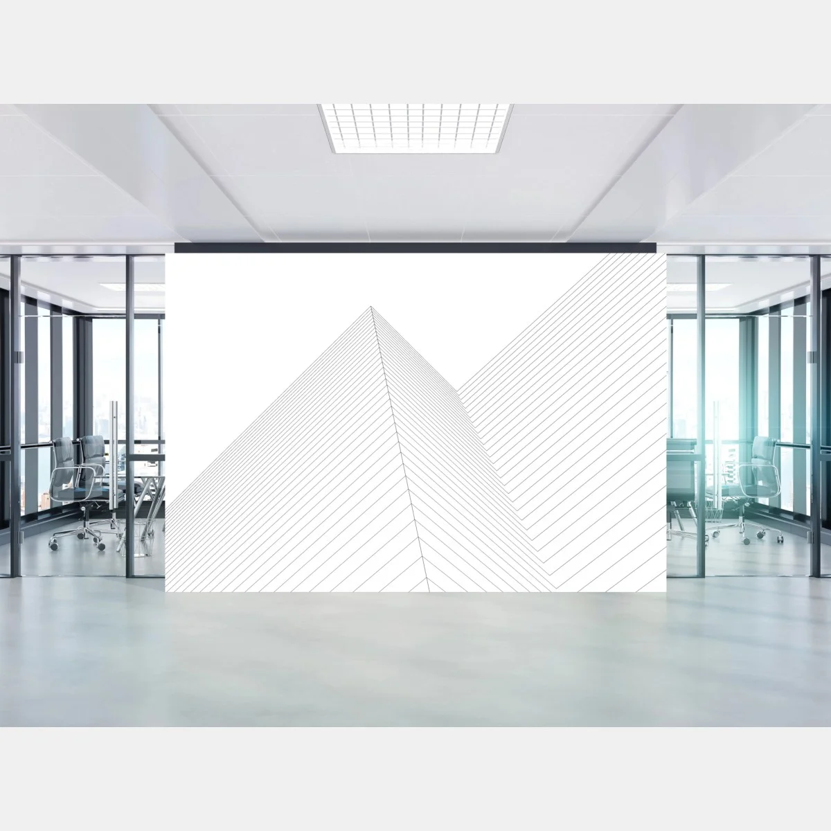 Papier peint pyramide de lignes minimalistes – Wallnifity® Papier peint pyramide de lignes minimalistes – Wallnifity®