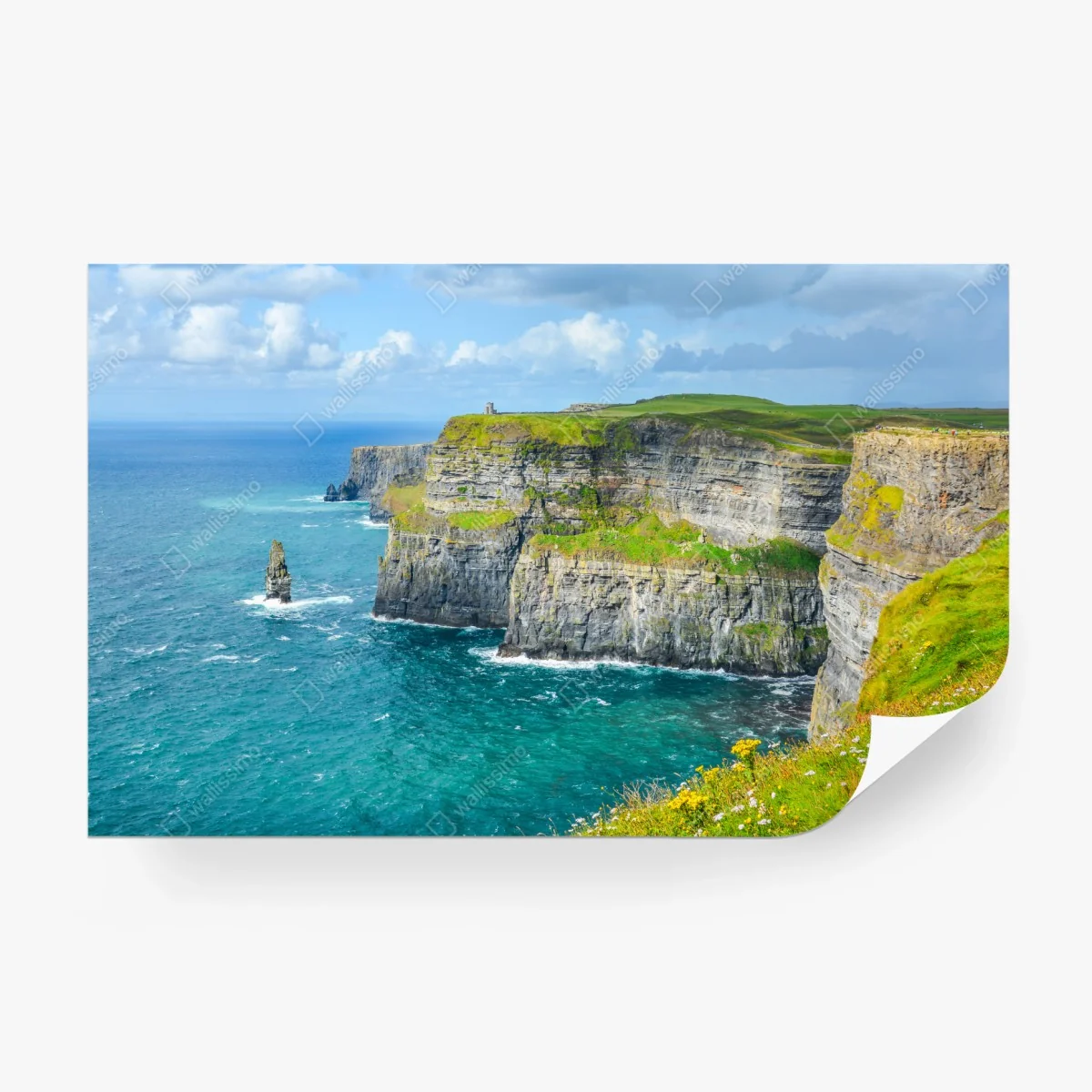 Papier peint panorama des falaises de Moher et de l'océan – Wallnifity® Papier peint panorama des falaises de Moher et de l'océan – Wallnifity®