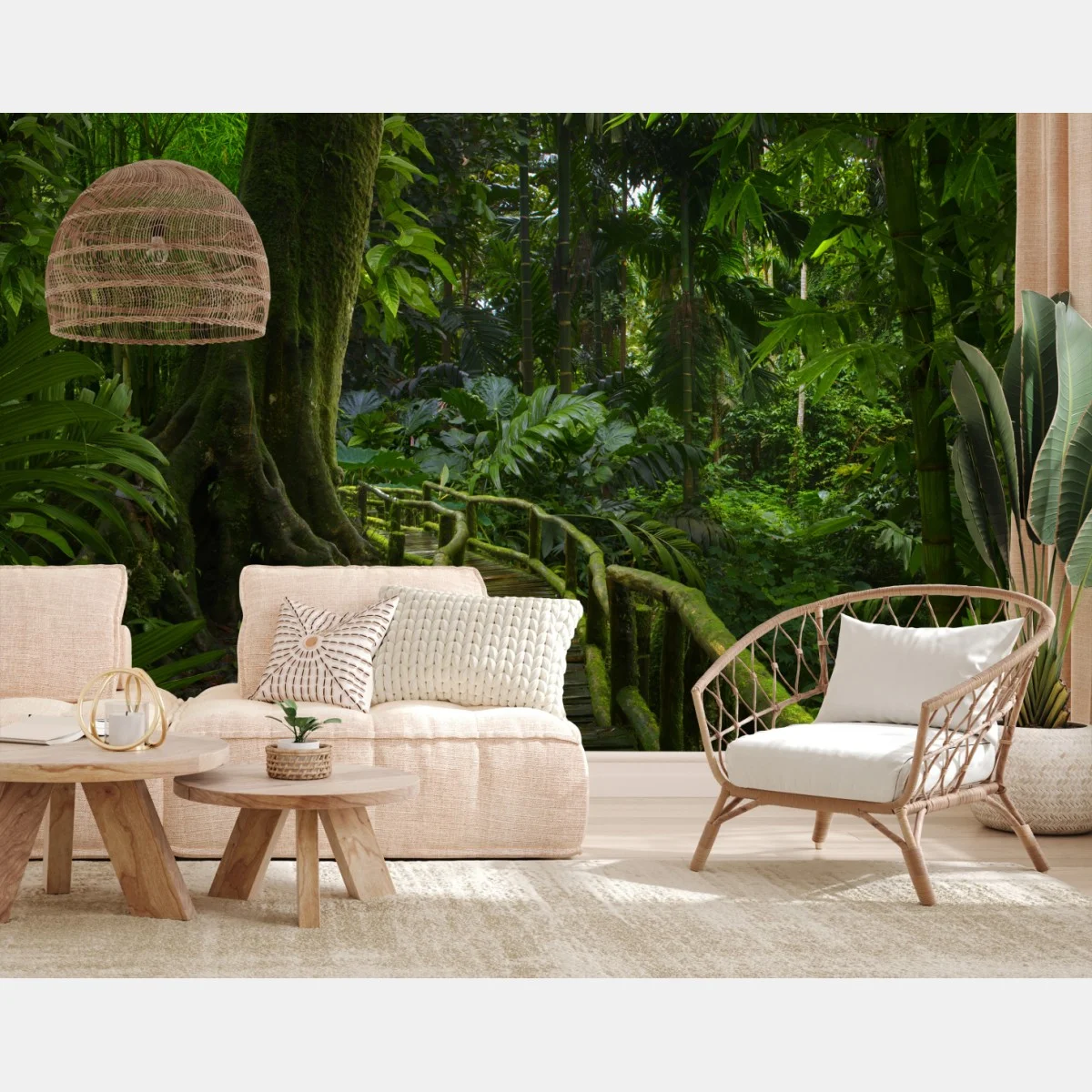 Papier peint promenade mystérieuse au cœur de la jungle – Wallnifity® Papier peint promenade mystérieuse au cœur de la jungle – Wallnifity®