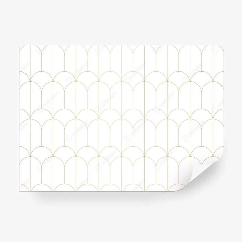 Papier peint motif art déco doré et minimaliste – Wallnifity® Papier peint motif art déco doré et minimaliste – Wallnifity®