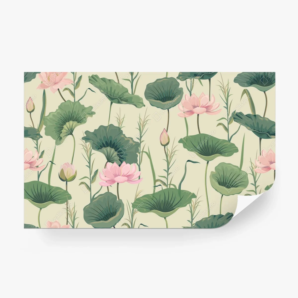 Papier peint oasis de lotus pastel – Wallnifity® Papier peint oasis de lotus pastel – Wallnifity®