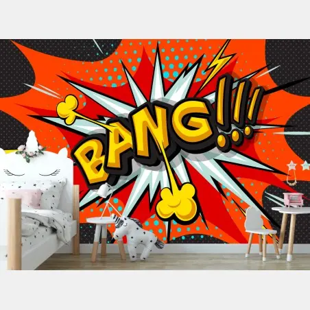 Papier peint explosion pop art bang dynamique – Wallnifity®