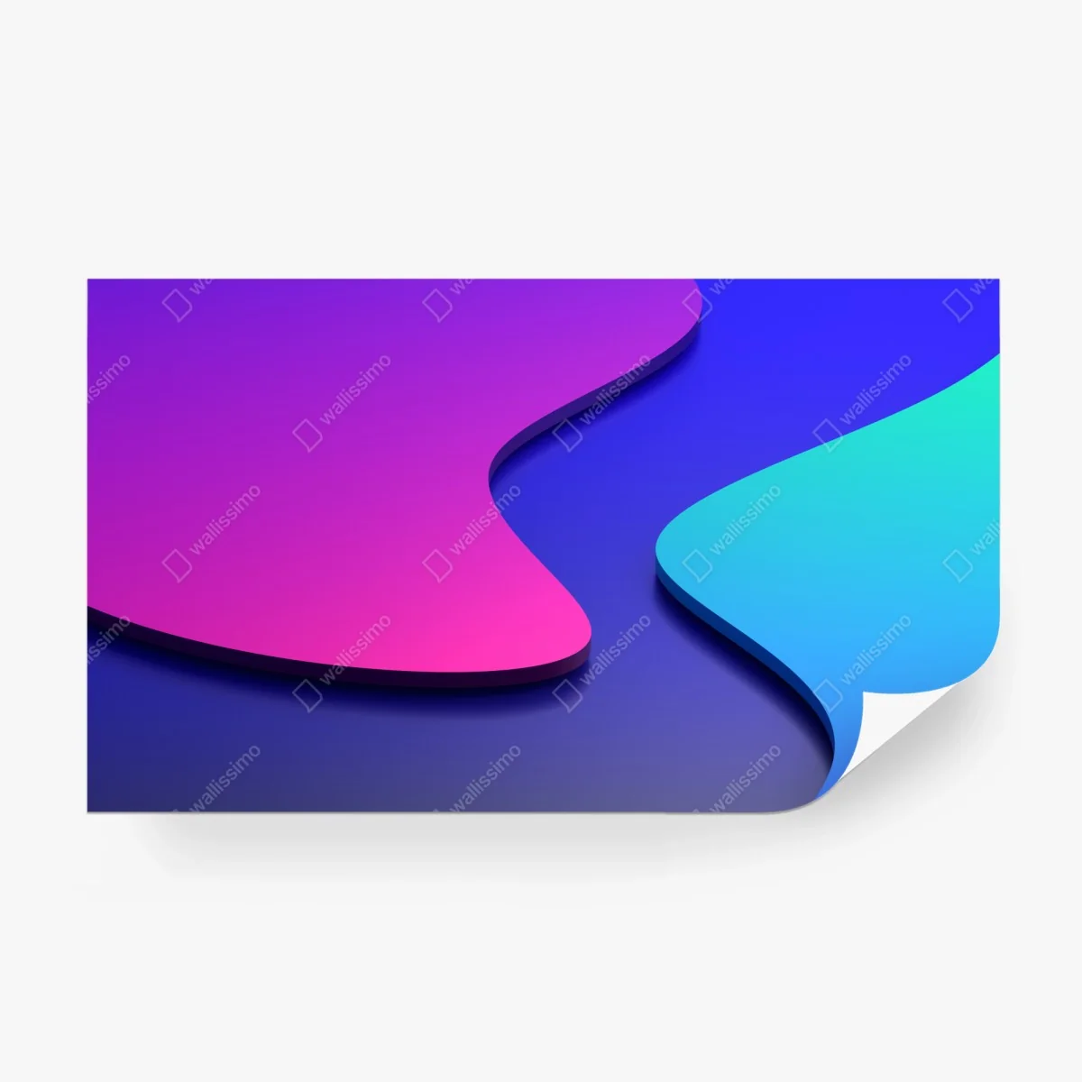 Papier peint abstraction 3d en dégradé violet et bleu – Wallnifity® Papier peint abstraction 3d en dégradé violet et bleu – Wallnifity®
