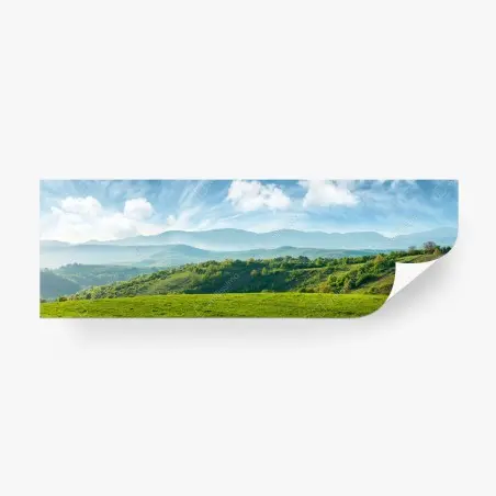 Papier peint panorama printanier des collines de Roumanie – Wallnifity®