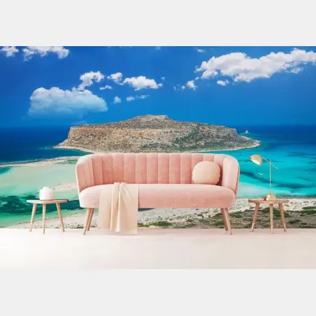 Papier peint Balos, lagon turquoise de Crète – Wallnifity®