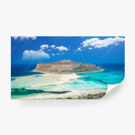 Papier peint Balos, lagon turquoise de Crète – Wallnifity®