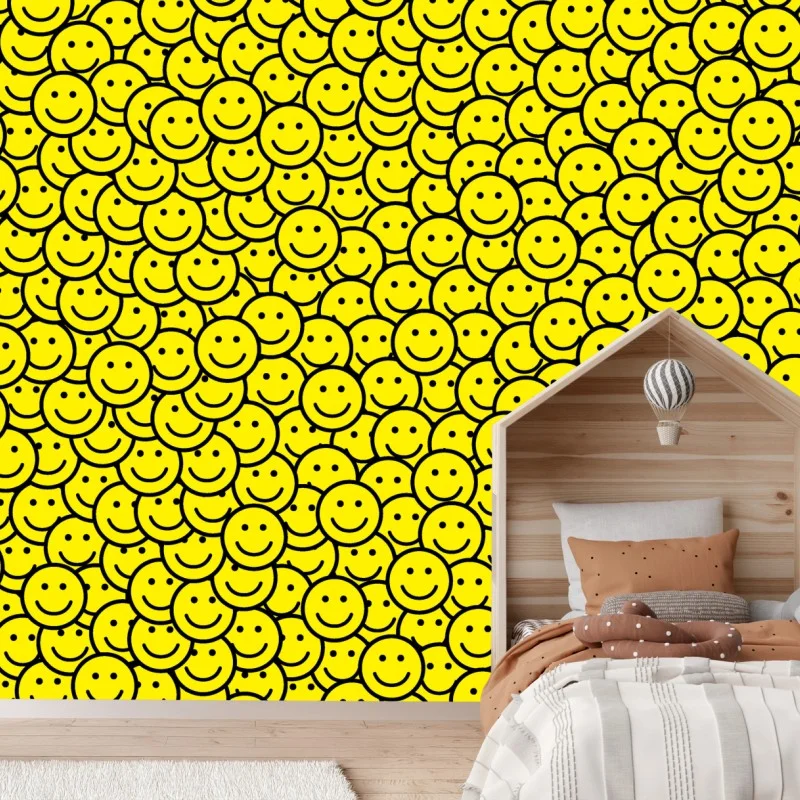 Papier peint océan de sourires jaunes – Wallnifity® Papier peint océan de sourires jaunes – Wallnifity®