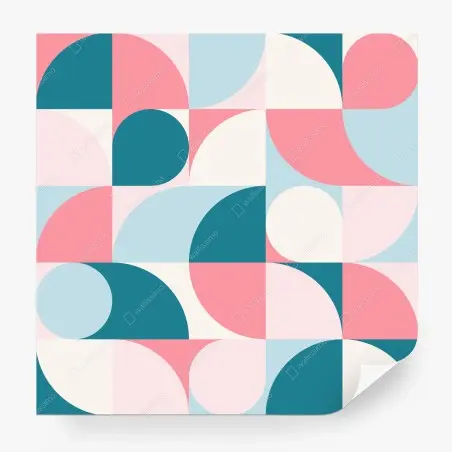 Papier peint motif géométrique pastel moderne – Wallnifity®