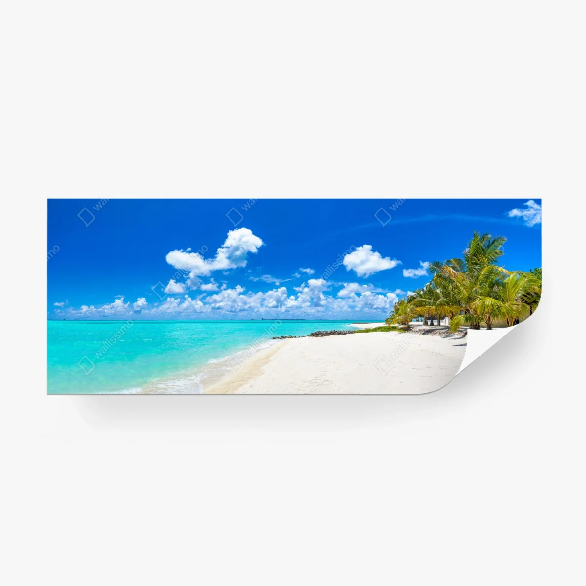Papier peint panorama de plage tropicale aux Maldives – Wallnifity® Papier peint panorama de plage tropicale aux Maldives – Wallnifity®