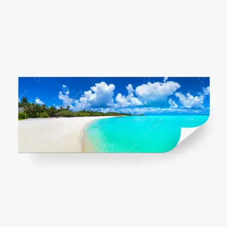 Papier peint panorama tropical aux Maldives – Wallnifity®