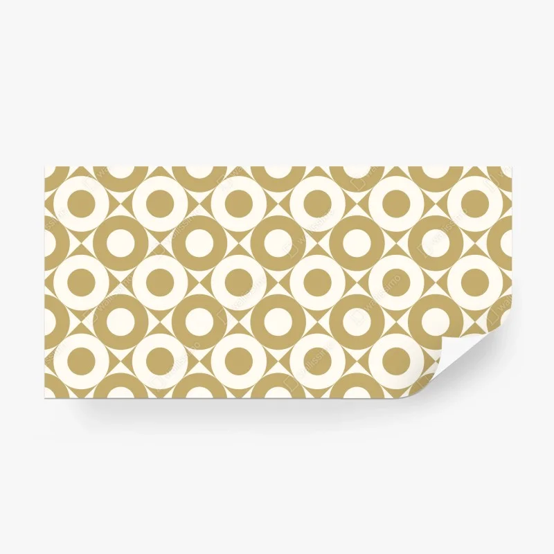 Papier peint motif géométrique rétro beige et crème – Wallnifity® Papier peint motif géométrique rétro beige et crème – Wallnifity®