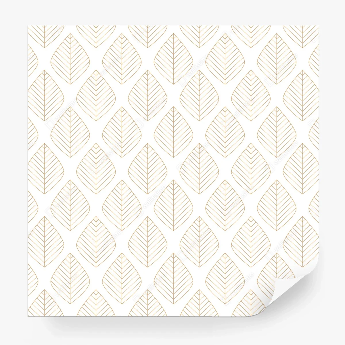 Papier peint motif feuilles dorées minimaliste – Wallnifity® Papier peint motif feuilles dorées minimaliste – Wallnifity®