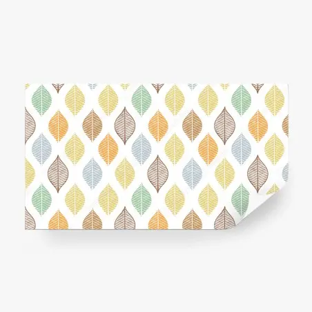 Papier peint motif feuilles pastel scandinave – Wallnifity®