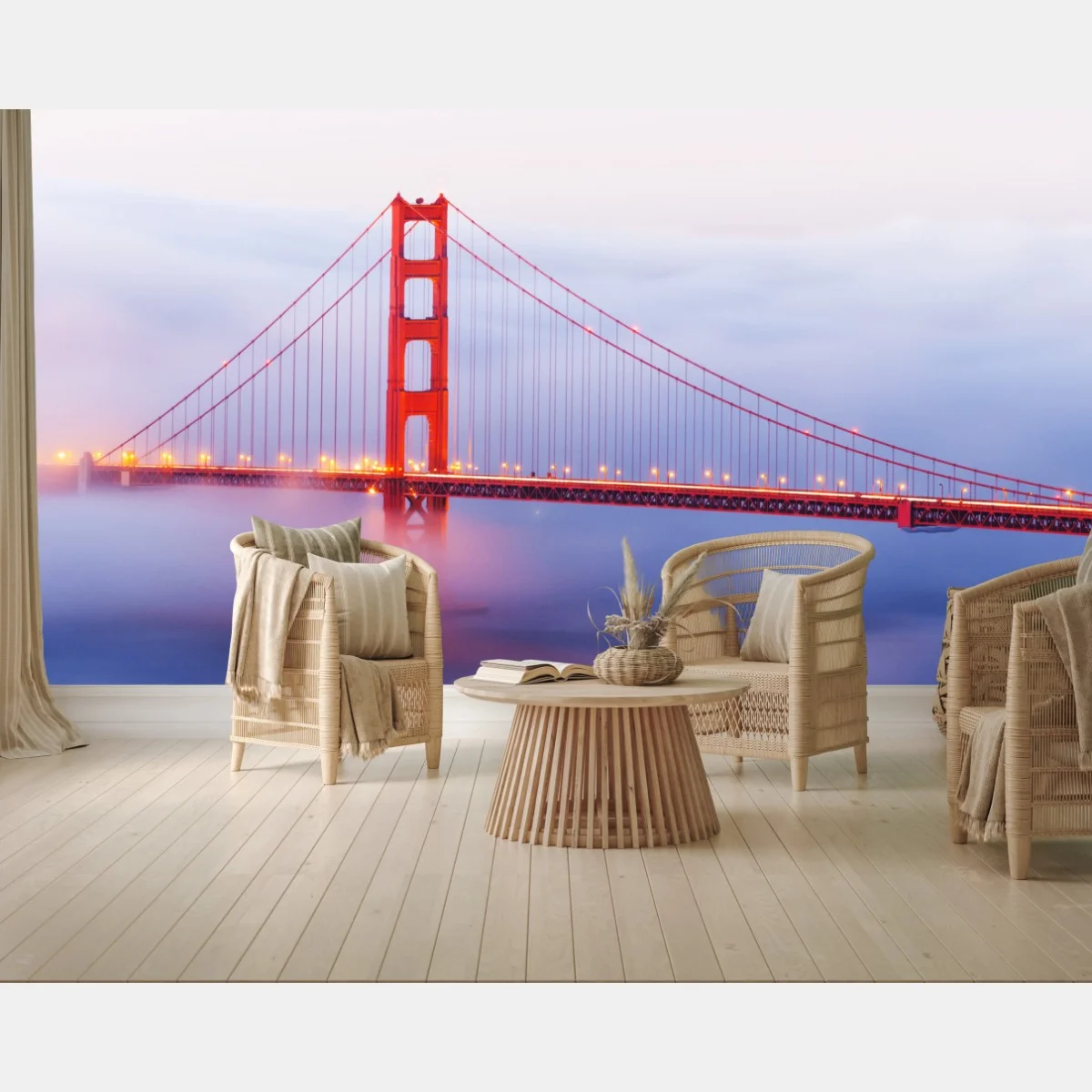 Papier peint pont emblématique de San Francisco dans la brume – Wallnifity® Papier peint pont emblématique de San Francisco dans la brume – Wallnifity®