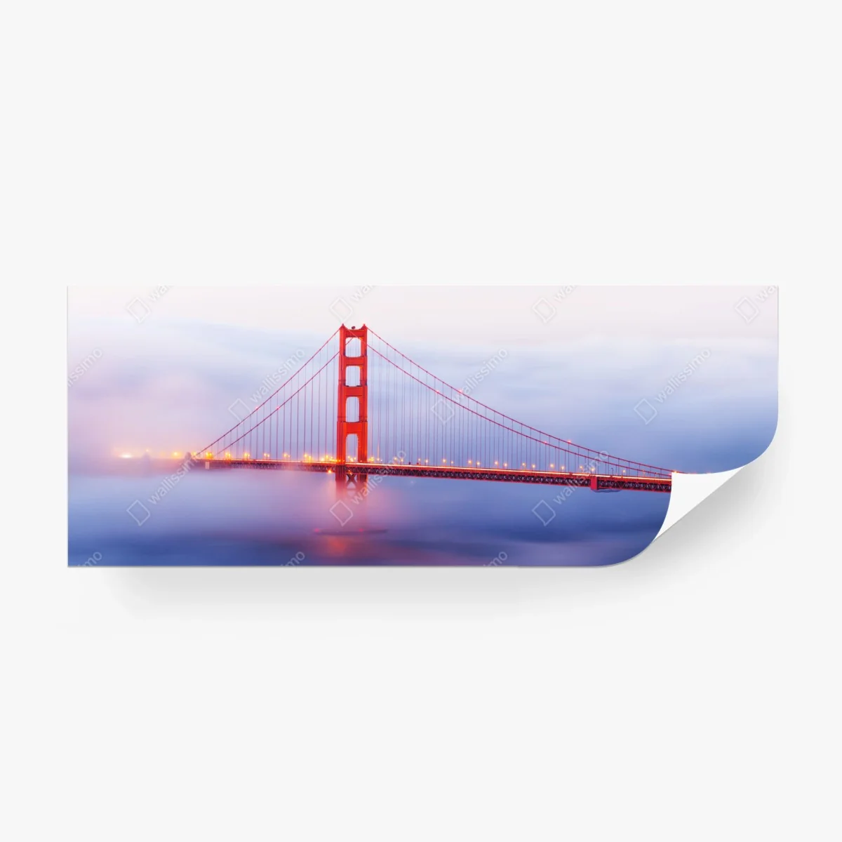 Papier peint pont emblématique de San Francisco dans la brume – Wallnifity® Papier peint pont emblématique de San Francisco dans la brume – Wallnifity®