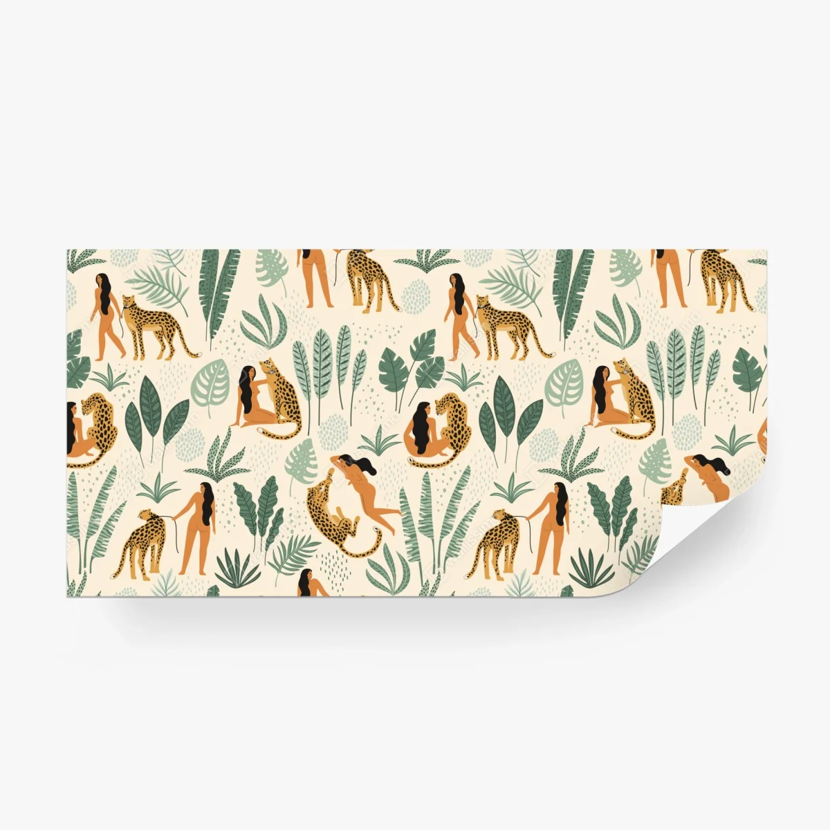 Papier peint danse sauvage: femmes et léopards dans la jungle – Wallnifity® Papier peint danse sauvage: femmes et léopards dans la jungle – Wallnifity®