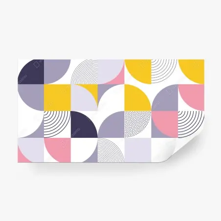 Papier peint composition géométrique pastel moderne – Wallnifity®