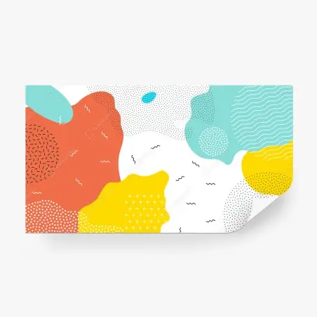 Papier peint motif abstrait coloré et vibrant – Wallnifity®