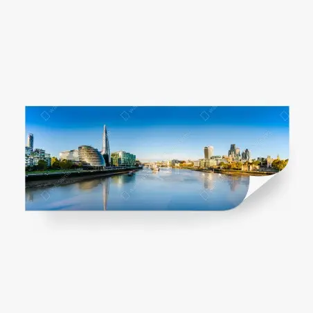 Papier peint panorama de Londres sur la Tamise – Wallnifity®