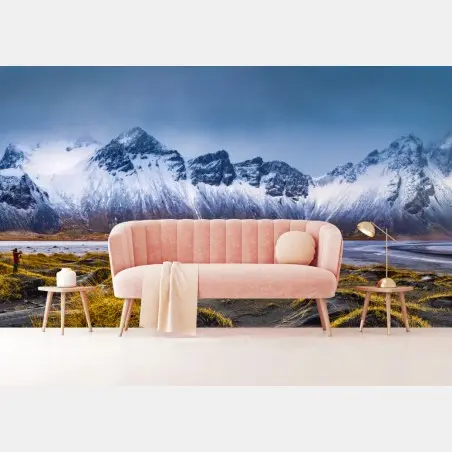 Papier peint paysage épique de Vestrahorn et Stokksnes – Wallnifity®