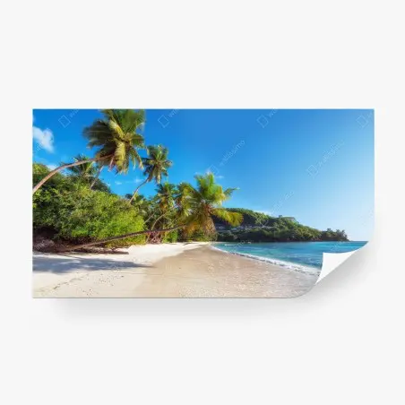 Papier peint paradis côtier ensoleillé – Wallnifity®