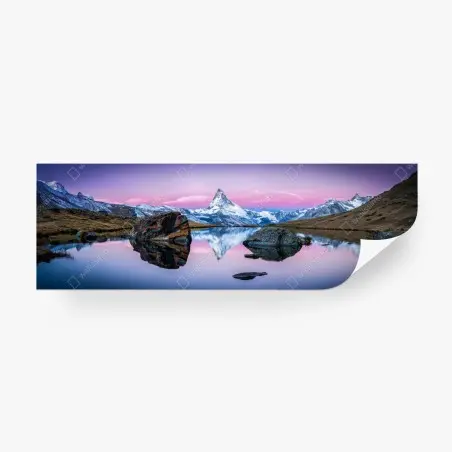 Papier peint reflets du Cervin au crépuscule – Wallnifity®