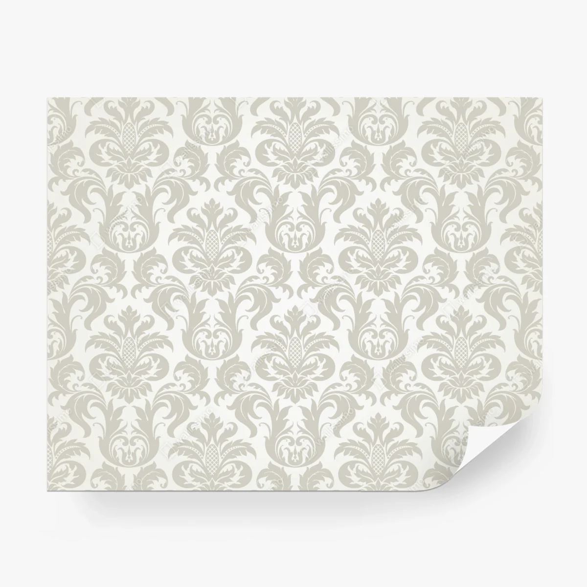 Papier peint motif damassé baroque beige et crème – Wallnifity® Papier peint motif damassé baroque beige et crème – Wallnifity®