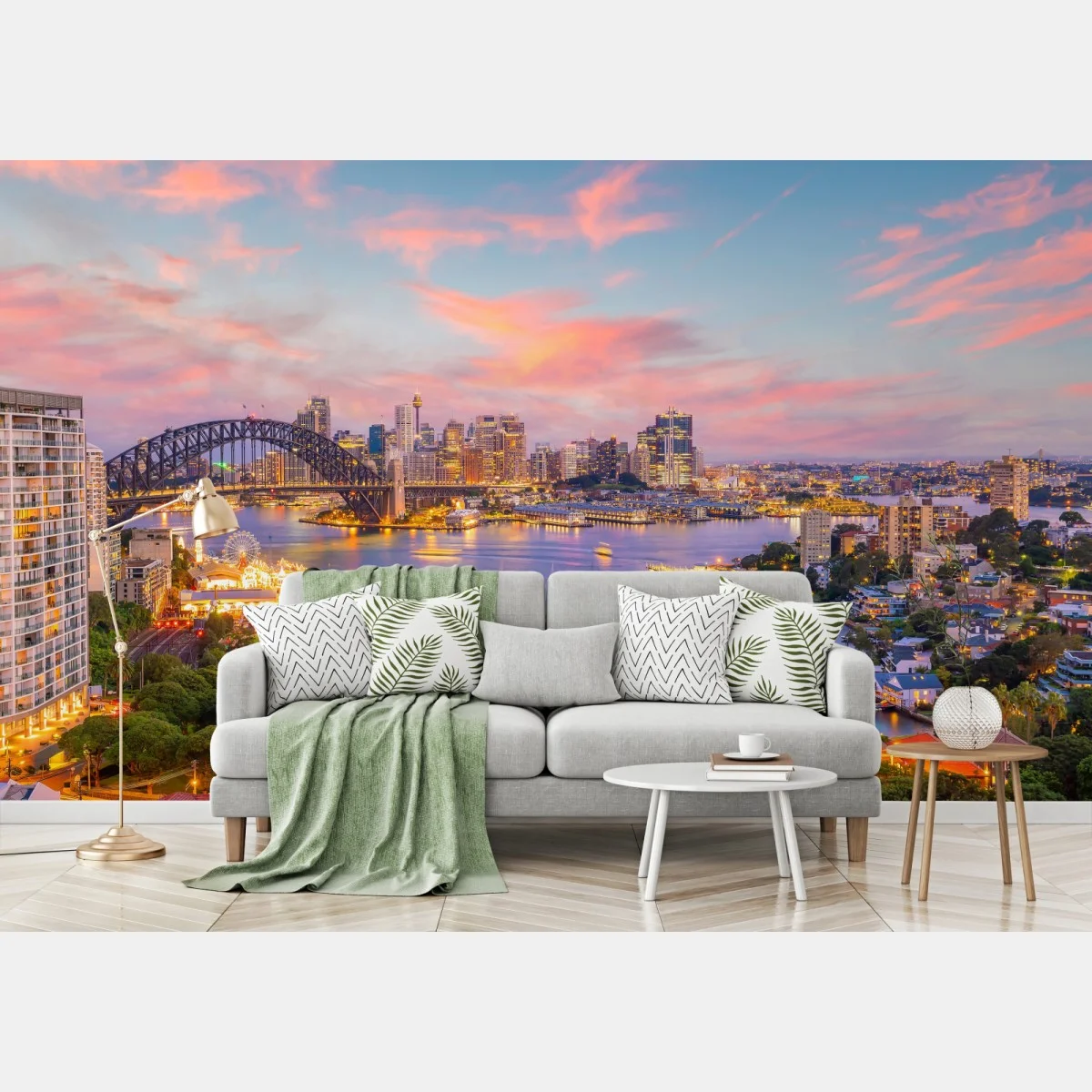 Papier peint coucher de soleil sur Sydney et le Harbour Bridge – Wallnifity® Papier peint coucher de soleil sur Sydney et le Harbour Bridge – Wallnifity®