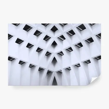 Papier peint voûte architecturale géométrique minimaliste – Wallnifity®
