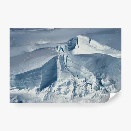 Papier peint texture de glace : panorama abstrait d'un glacier – Wallnifity®