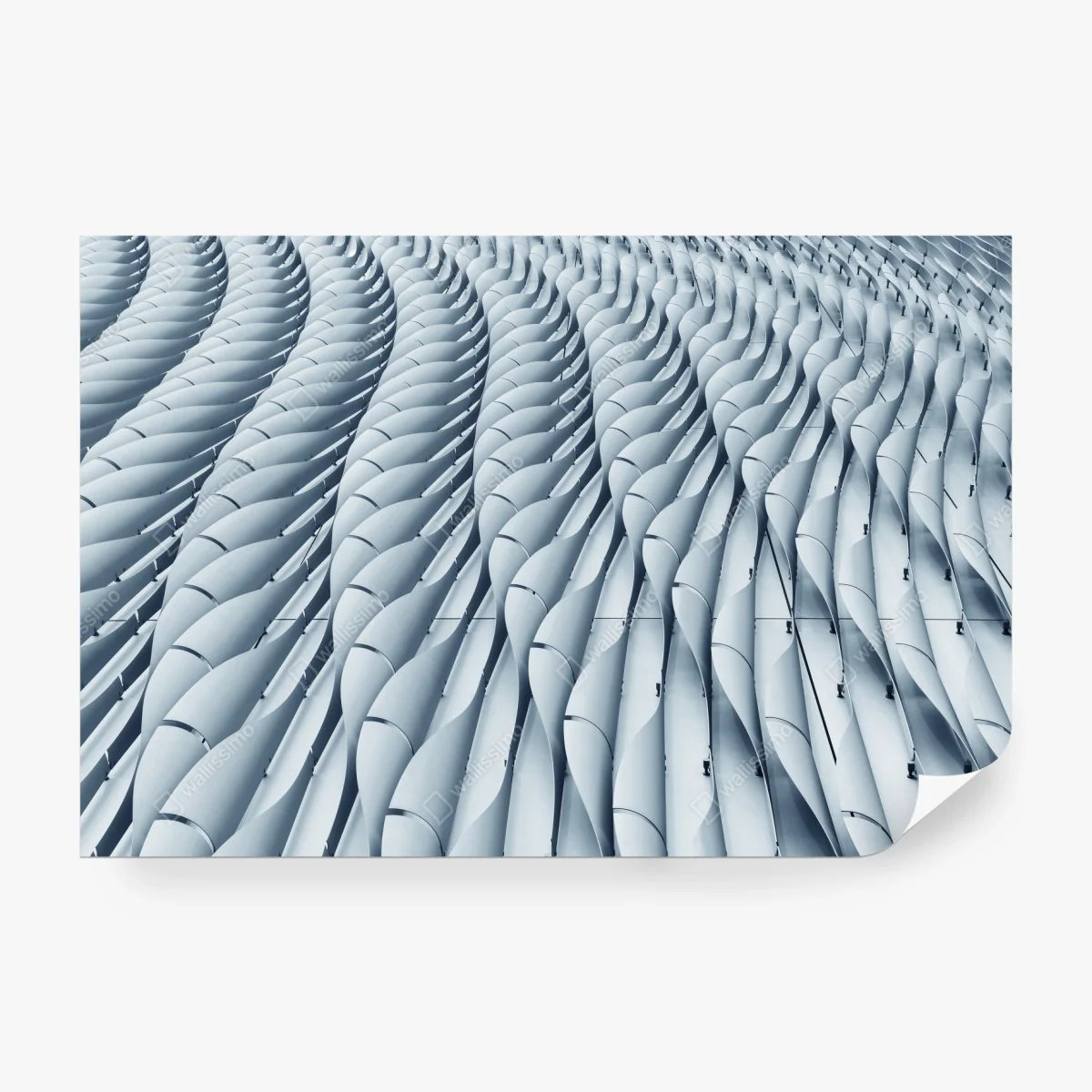 Papier peint vagues métalliques motif architectural moderne – Wallnifity® Papier peint vagues métalliques motif architectural moderne – Wallnifity®