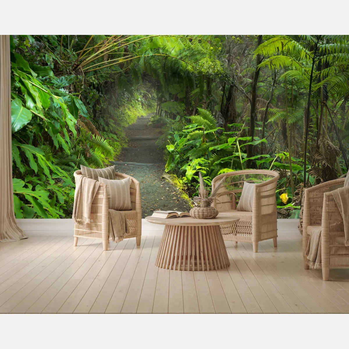 Papier peint forêt tropicale luxuriante sur le sentier Kilauea Iki – Wallnifity® Papier peint forêt tropicale luxuriante sur le sentier Kilauea Iki – Wallnifity®