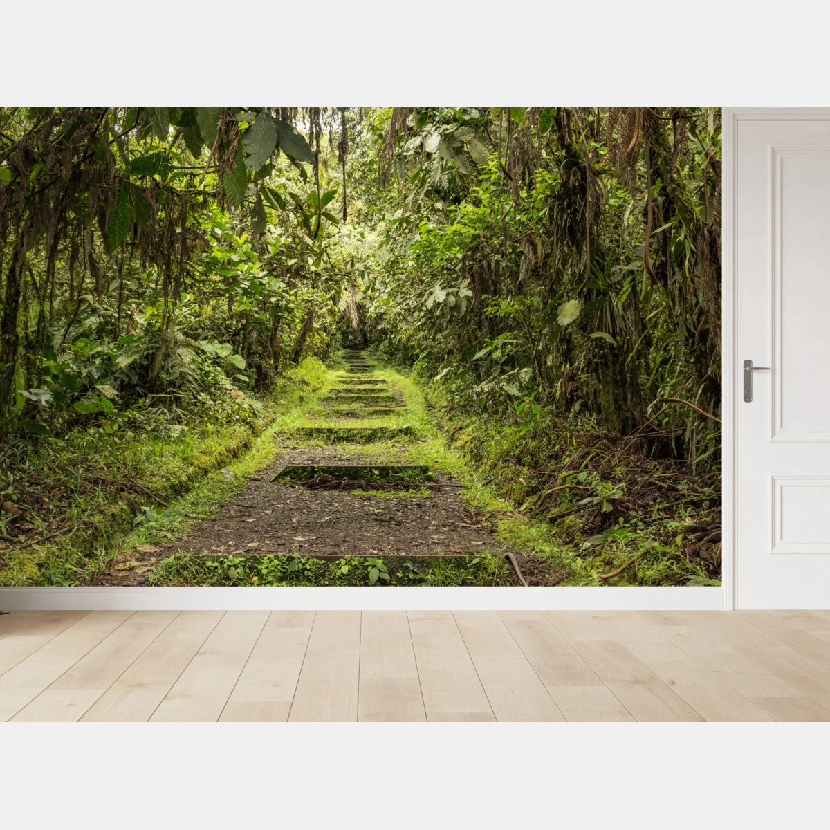 Papier peint sentier tropical verdoyant – Wallnifity® Papier peint sentier tropical verdoyant – Wallnifity®