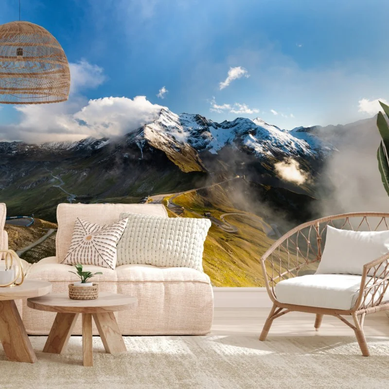 Papier peint route alpine du Grossglockner en Autriche – Wallnifity® Papier peint route alpine du Grossglockner en Autriche – Wallnifity®