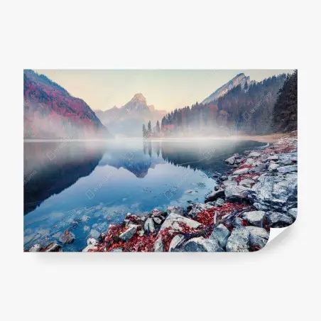 Papier peint brume d'automne au lac Obersee – Wallnifity®