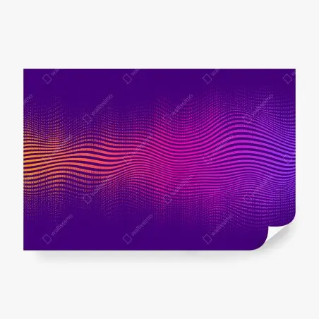 Papier peint vagues chromatiques violet et magenta – Wallnifity®