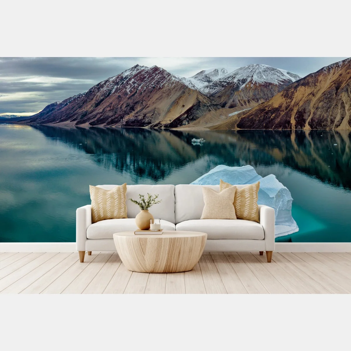 Papier peint arche de glace et montagnes réfléchies – Wallnifity® Papier peint arche de glace et montagnes réfléchies – Wallnifity®