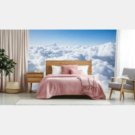 Papier peint mer de nuages et ciel bleu – Wallnifity®