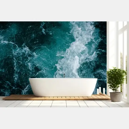 Papier peint symphonie d'écume et d'azur – Wallnifity®