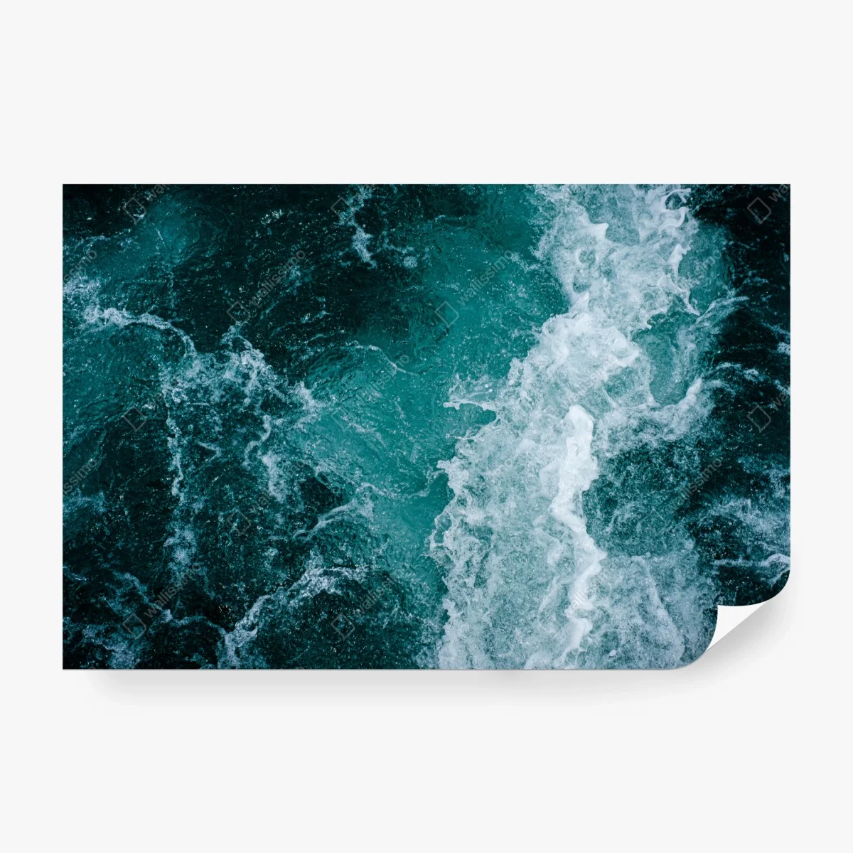 Papier peint symphonie d'écume et d'azur – Wallnifity® Papier peint symphonie d'écume et d'azur – Wallnifity®