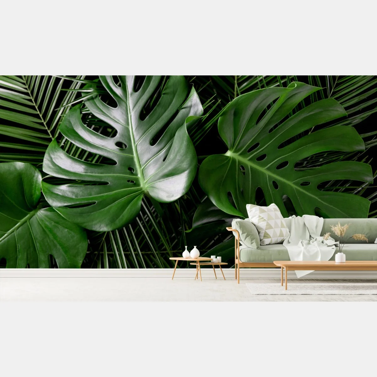 Papier peint motif feuilles tropicales luxuriantes – Wallnifity® Papier peint motif feuilles tropicales luxuriantes – Wallnifity®