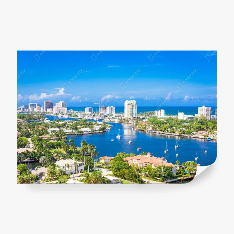Papier peint panorama côtier de Fort Lauderdale – Wallnifity® Papier peint panorama côtier de Fort Lauderdale – Wallnifity®