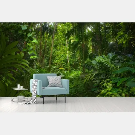 Papier peint oasis de verdure tropicale – Wallnifity®