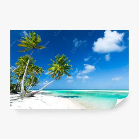 Papier peint rêve de plage tropicale aux palmiers – Wallnifity®
