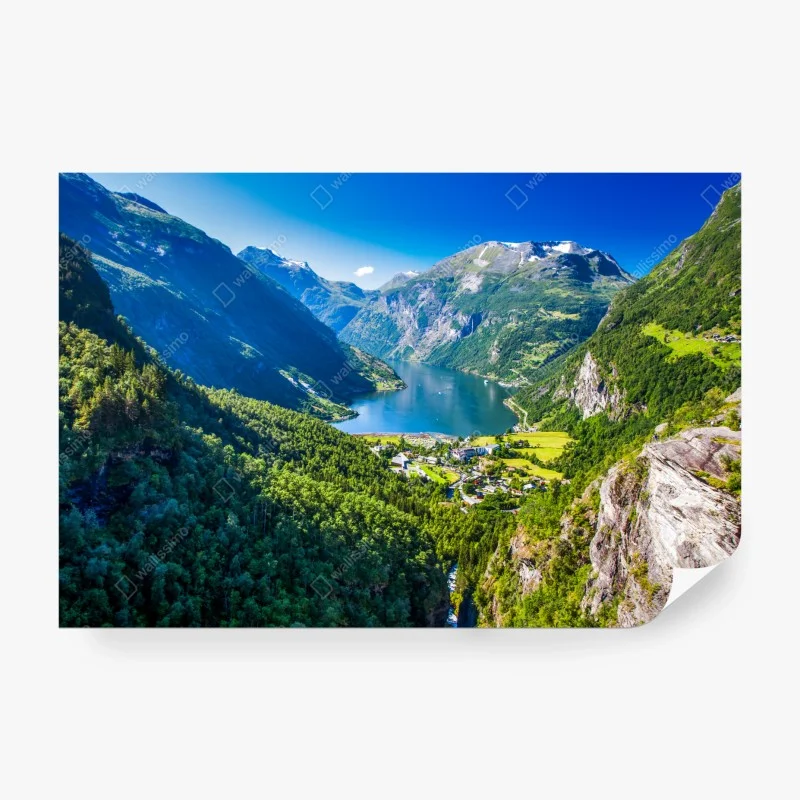 Papier peint paysage panoramique du Geirangerfjord – Wallnifity® Papier peint paysage panoramique du Geirangerfjord – Wallnifity®