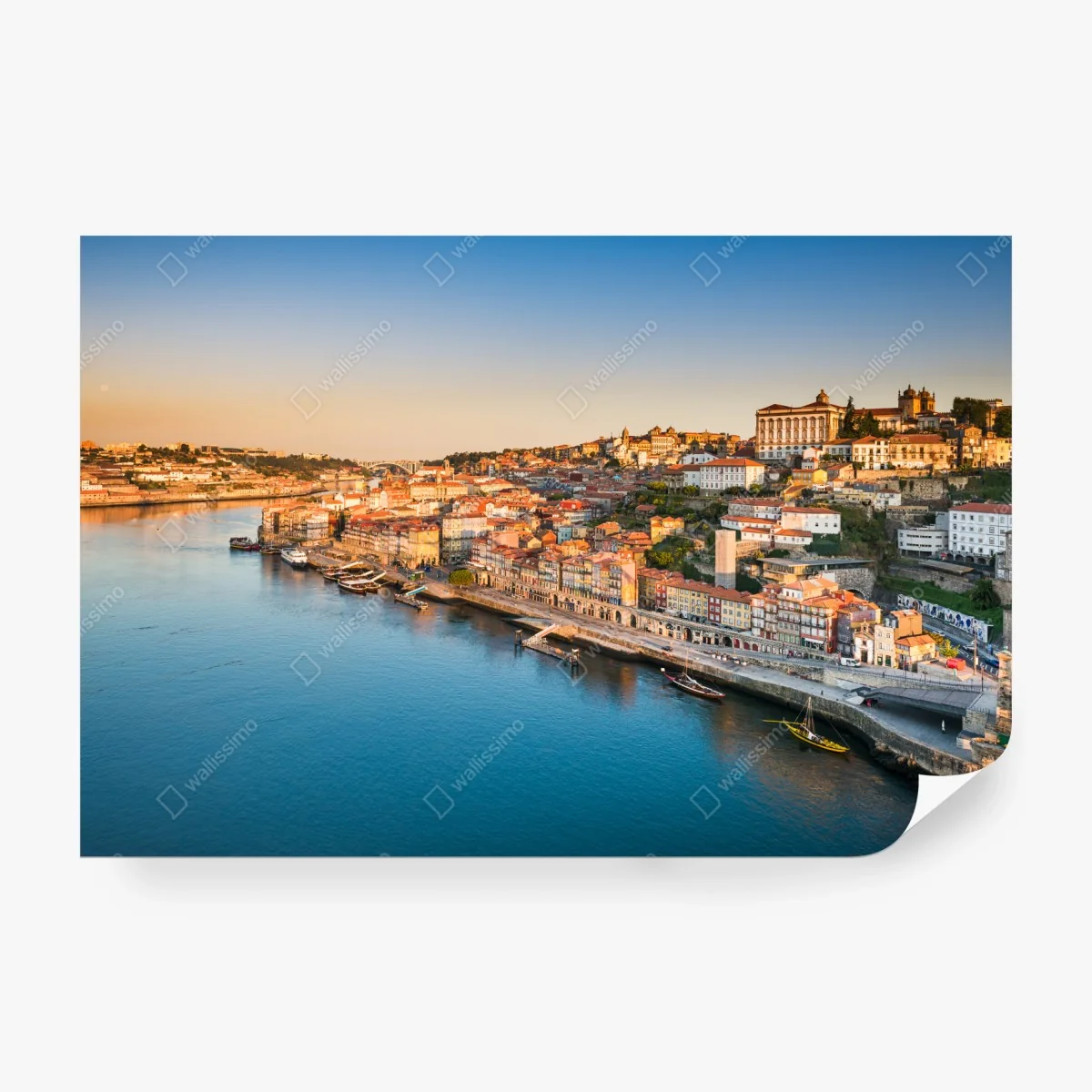 Papier peint panorama de Porto au coucher de soleil – Wallnifity® Papier peint panorama de Porto au coucher de soleil – Wallnifity®