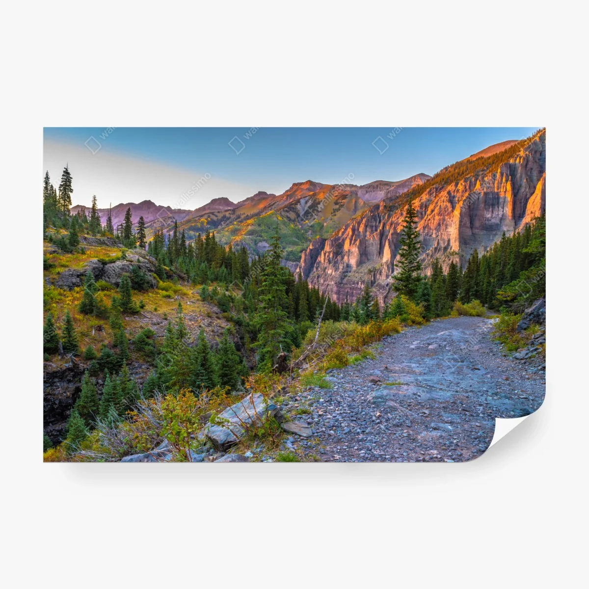 Papier peint paysage de montagne au coucher du soleil – Wallnifity® Papier peint paysage de montagne au coucher du soleil – Wallnifity®