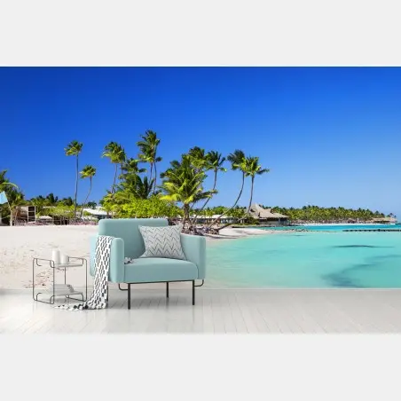 Papier peint évasion tropicale à Cap Cana – Wallnifity®
