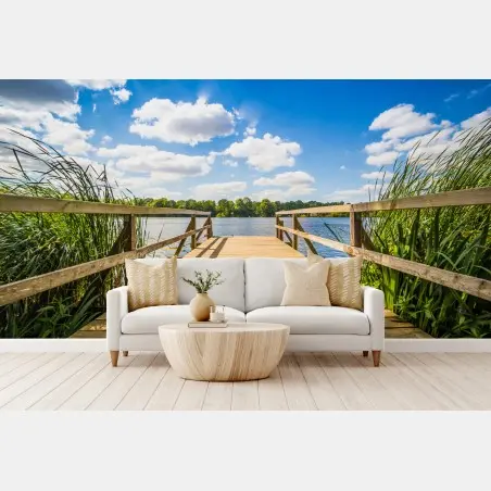 Papier peint escapade au bord du lac – Wallnifity®
